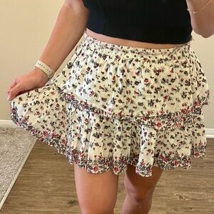 LoveShackFancy Floral Skirt